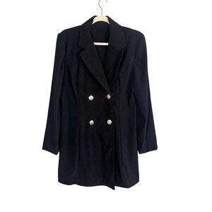 Handmade Blazer S Metallic Neutral Minimalist Classic Chic Preppy Old Money 90s